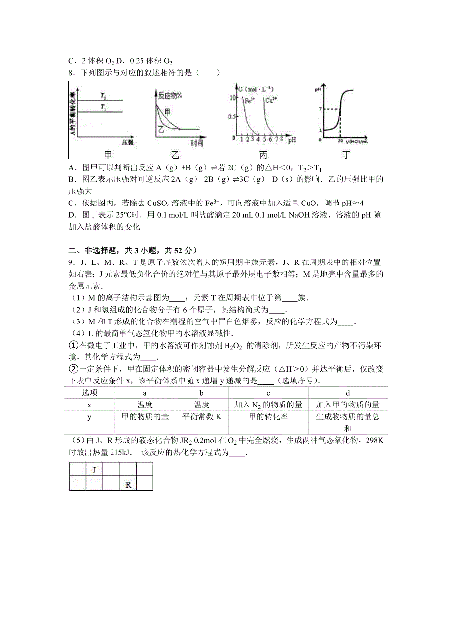 《解析》江西省吉安市新干二中2016年高考化学五模试卷 WORD版含解析.doc_第2页