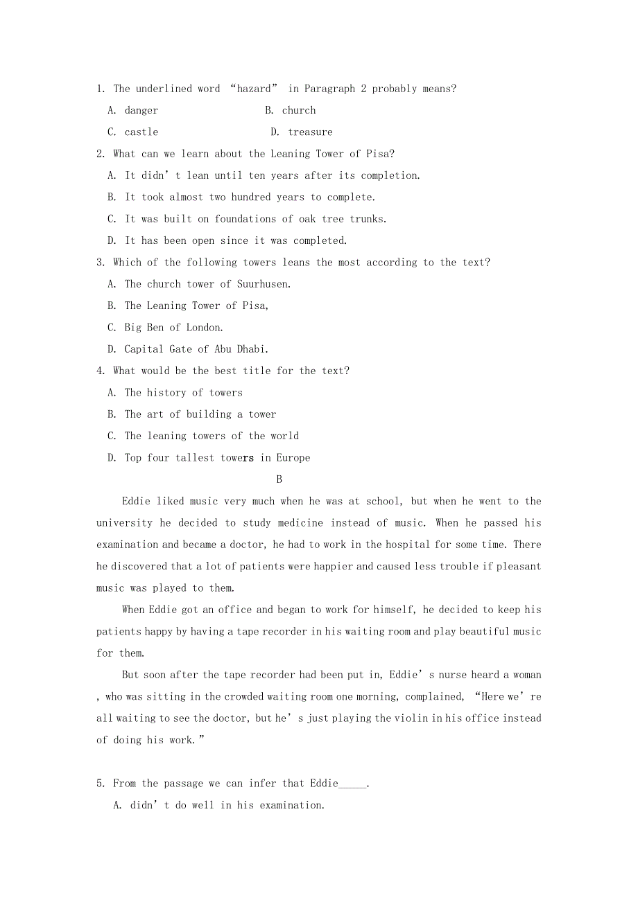 山西省沁县中学2020-2021学年高一英语上学期第一次月考试题.doc_第2页