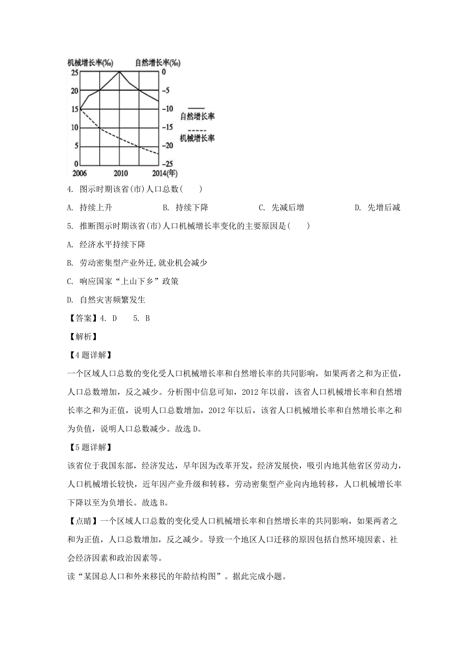 江苏省无锡市江阴市高级中学2019-2020学年高一地理下学期期中试题（含解析）.doc_第3页