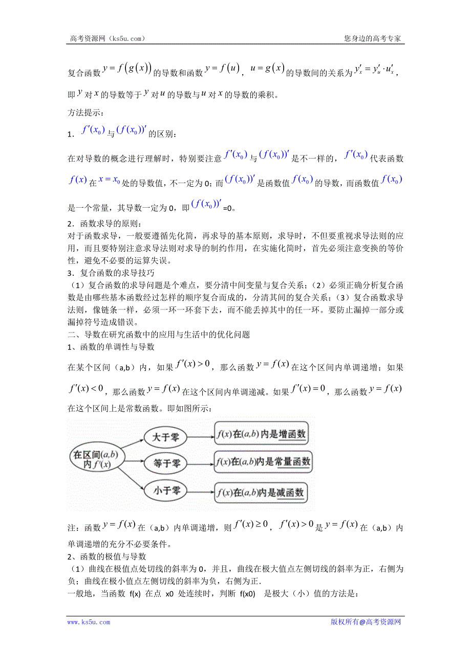 2013版高考数学一轮复习精品学案：2.11导数及其应用.doc_第3页