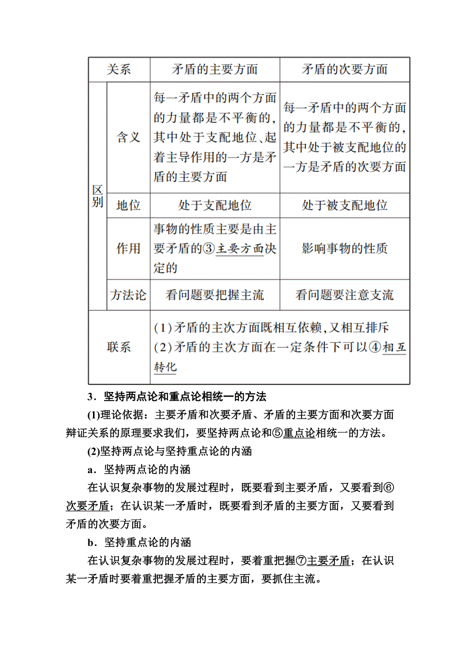 2020-2021学年高中政治人教版必修4学案：3-9第二课时　用对立统一的观点看问题 WORD版含解析.doc_第3页