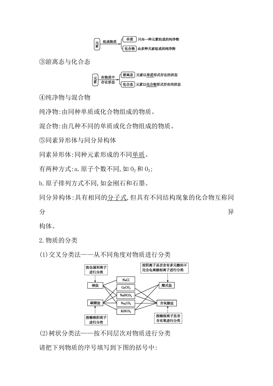 2021高考化学鲁科版一轮复习教师用书第二章 第1课时　物质的组成、分类与转化 WORD版含解析.doc_第2页