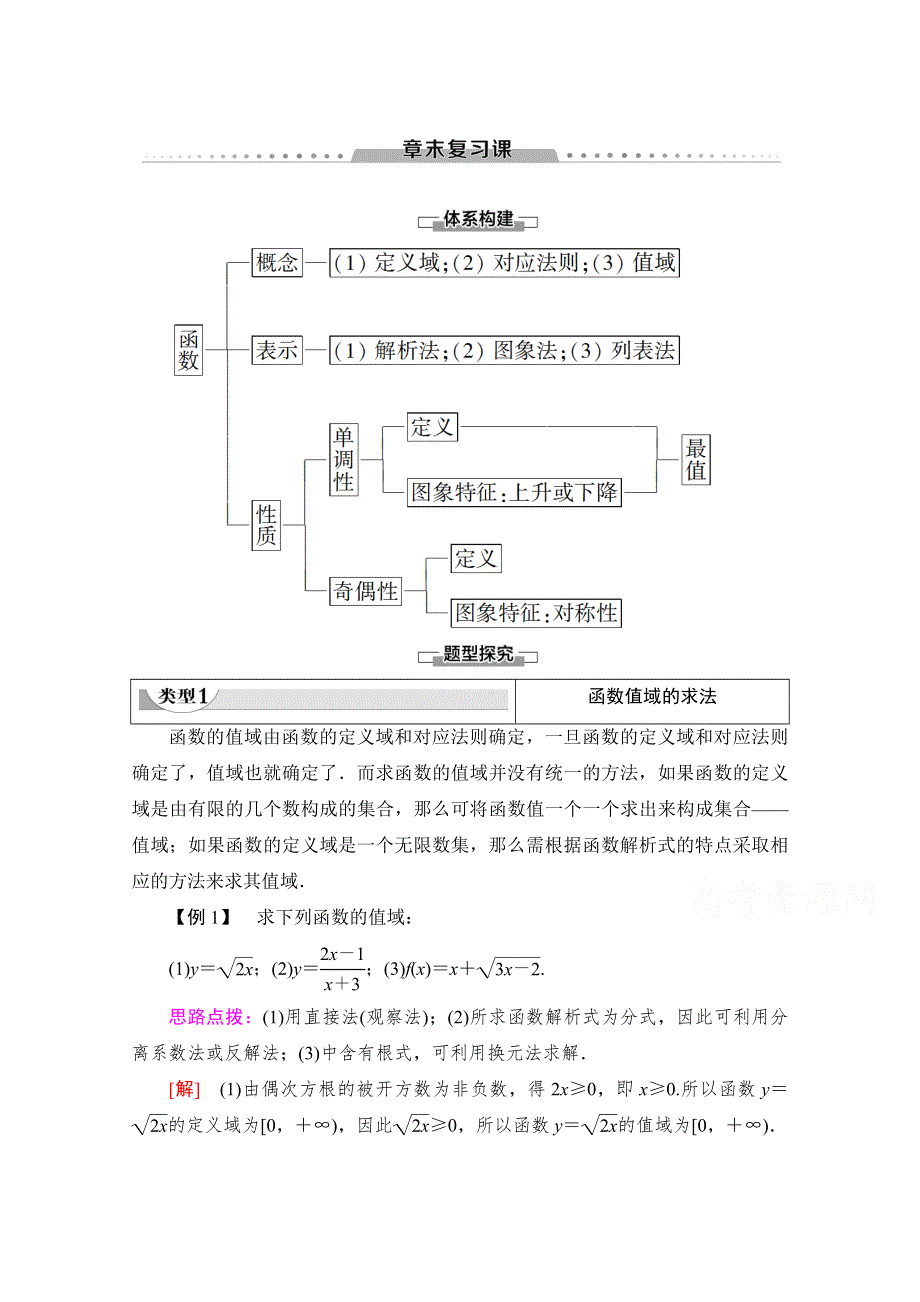 2019-2020学年高中数学新同步苏教版必修1学案：第2章 章末复习课 WORD版含解析.doc_第1页