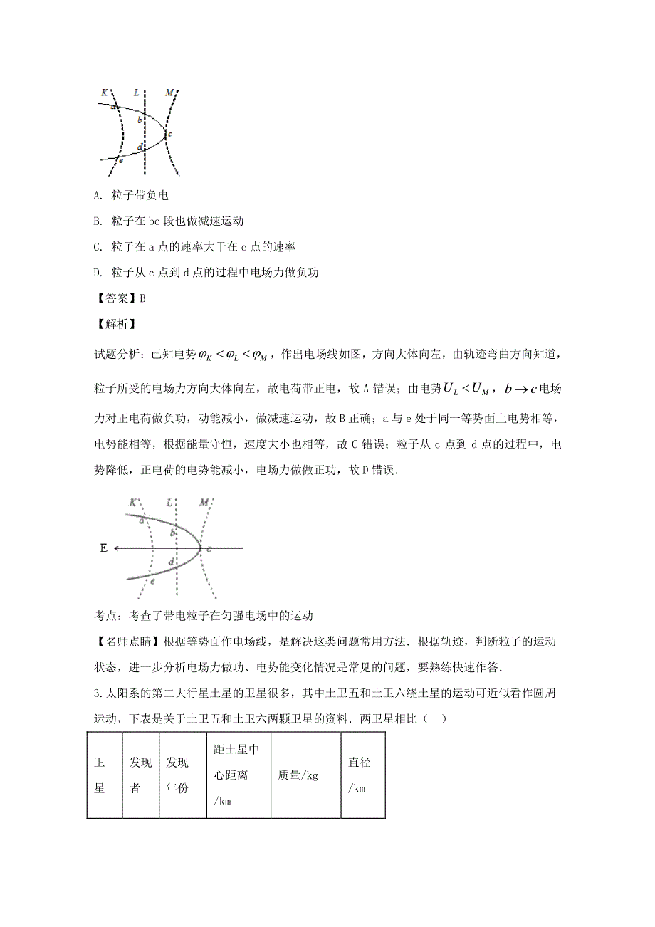 江苏省淮安市六校联盟2020届高三物理下学期第三次学情调查试题（含解析）.doc_第2页