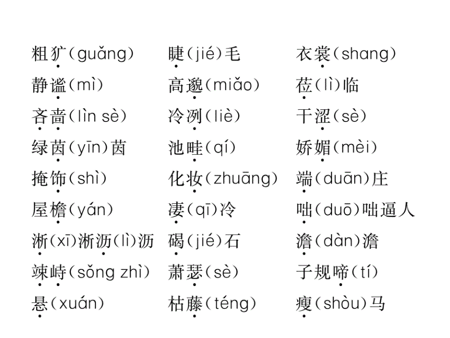 2018年秋人教版七年级语文上册课件：第一单元知识归纳(共20张PPT).ppt_第3页