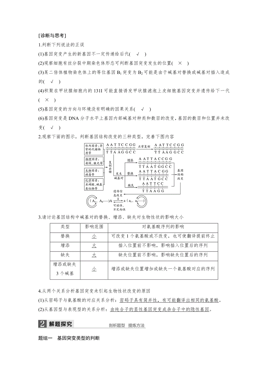 《新步步高》2017版高考生物人教版（全国）一轮复习 第7单元 生物的变异、育种和进化 第24讲 文档.doc_第2页