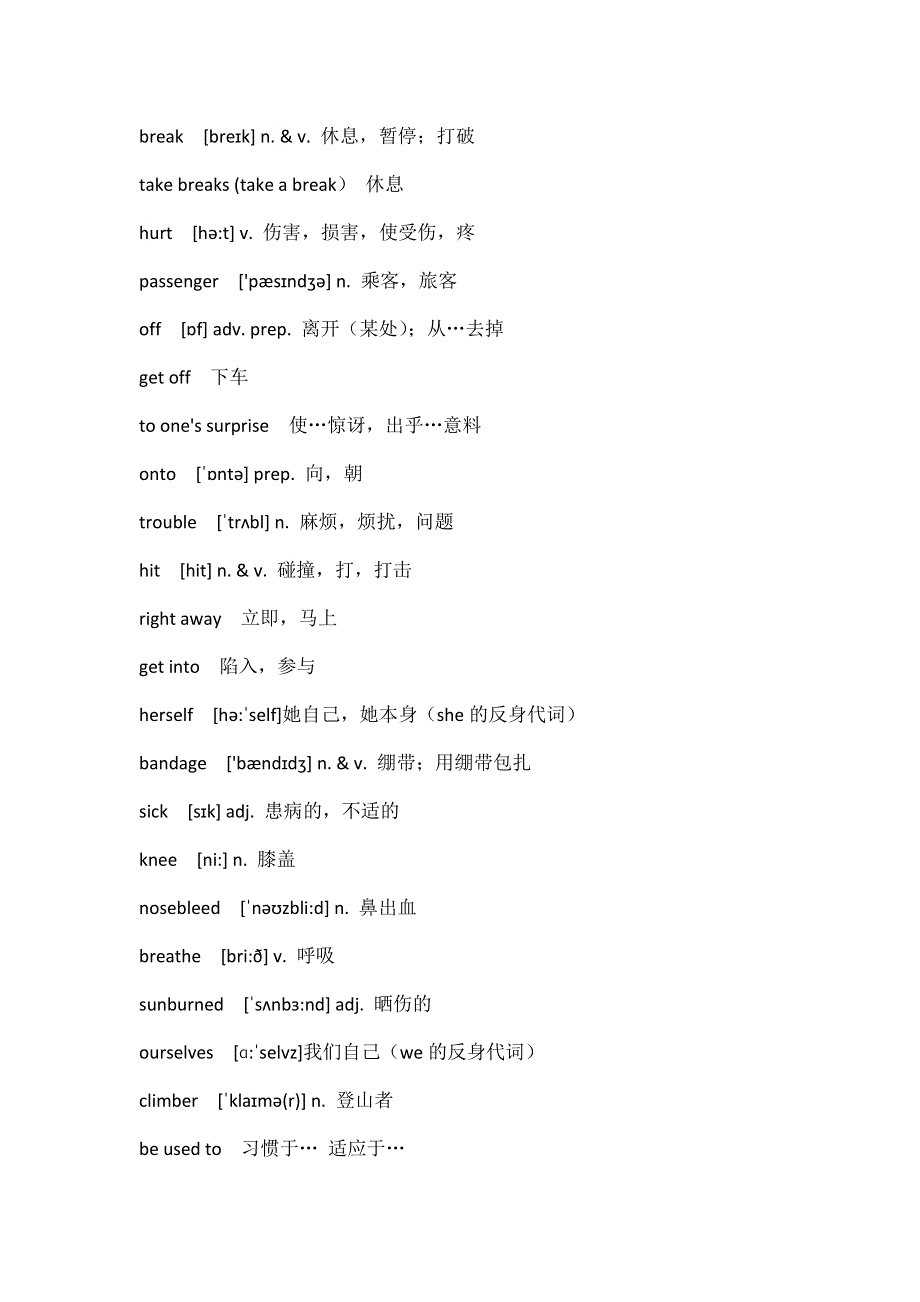 初中英语八下Unit1知识梳理词.docx_第2页