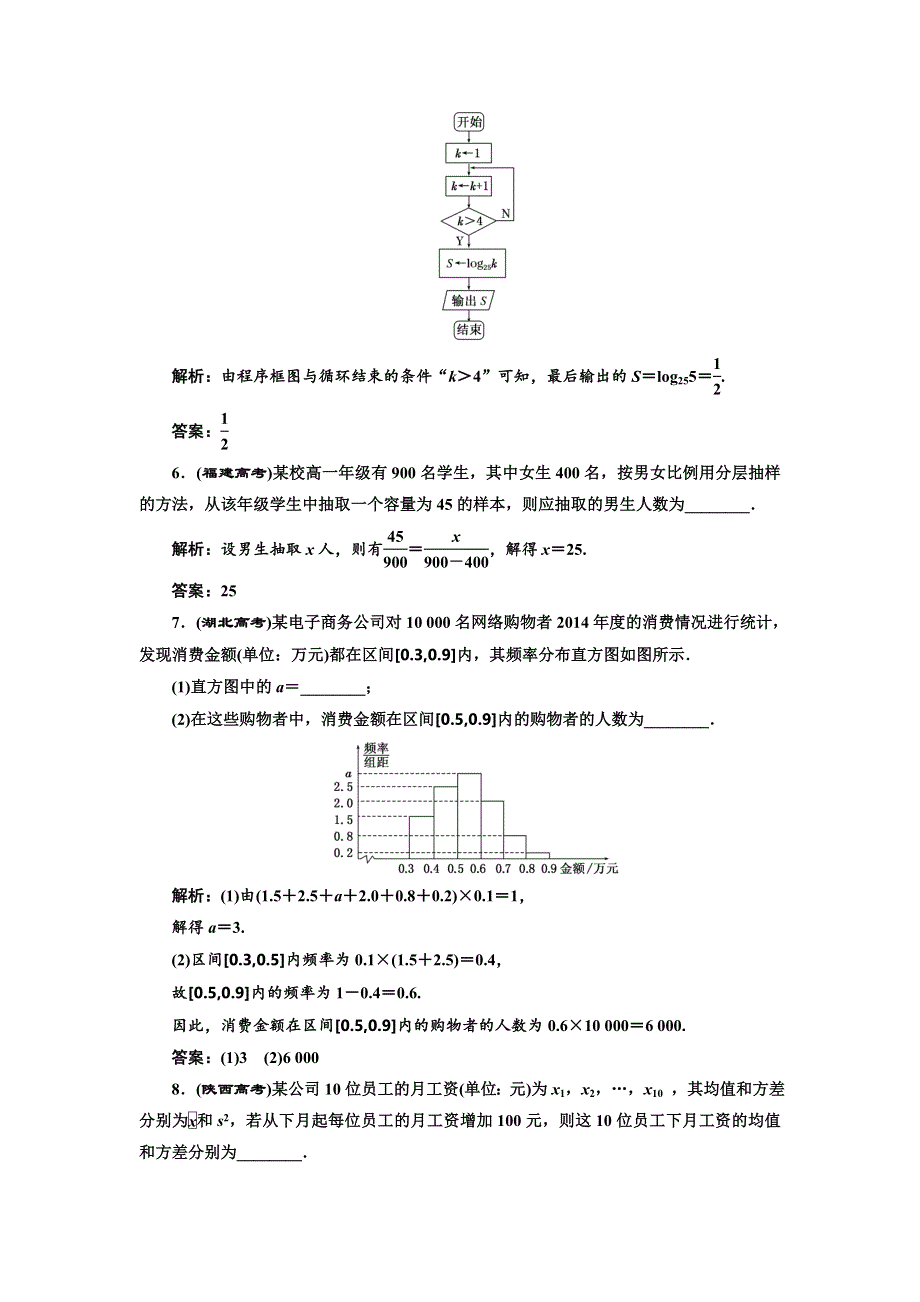 2018-2019学年高一数学苏教版必修三练习：模块综合检测 WORD版含答案.doc_第2页