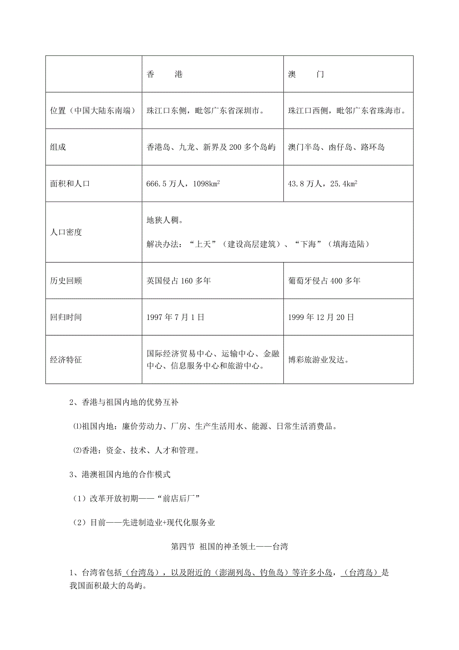 2019年八年级地理下册 第七章 南方地区知识点总结 （新版）新人教版.doc_第3页