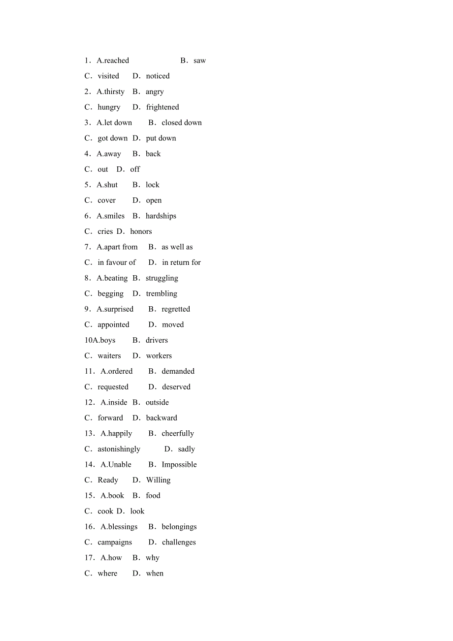 2015届高考英语一轮复习素能过关测试MODULE 4 GREAT SCIENTISTS 外研版必修4.doc_第3页