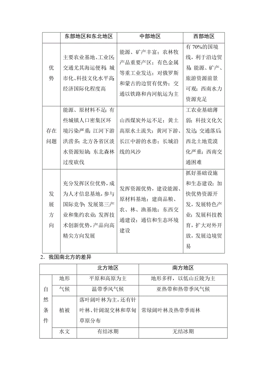 2019版高考地理总复习（湘教版通用）一轮复习讲义：第9章 第2节 区域发展差异与区域经济联系 WORD版含答案.doc_第3页