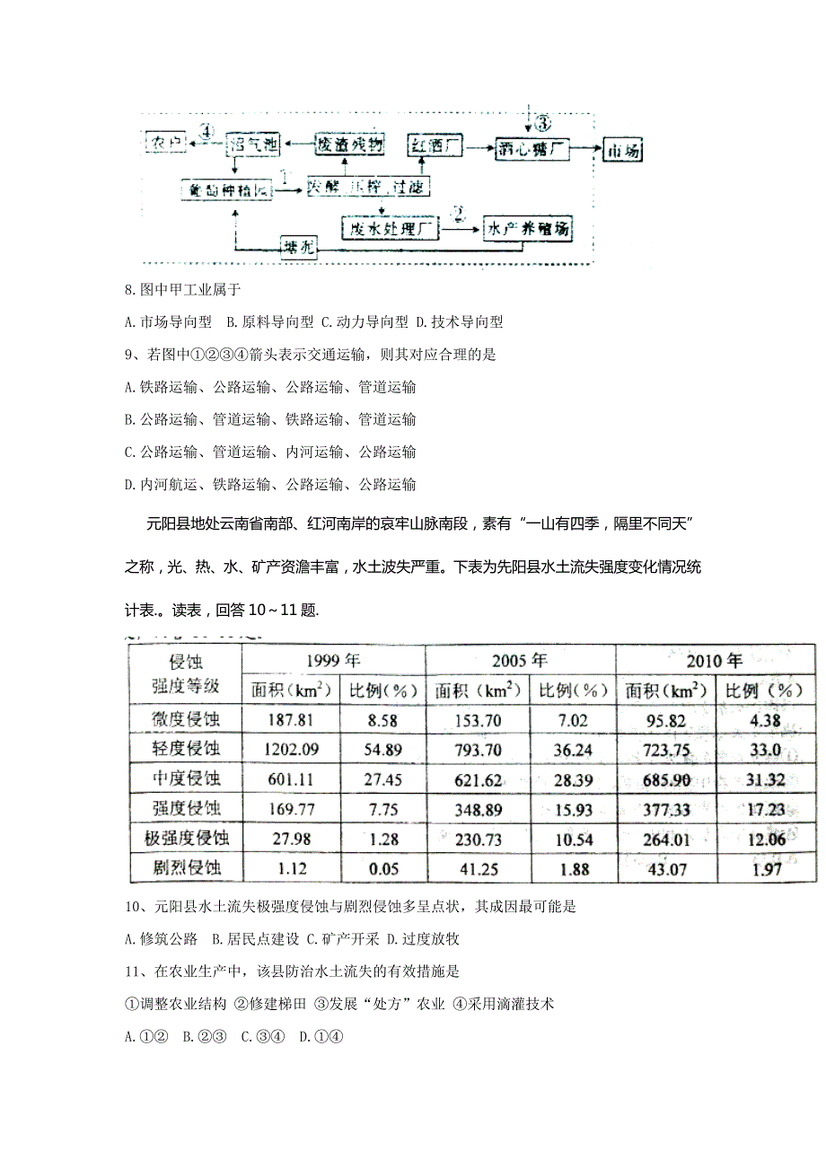 安徽省六安市第一中学2016届高三下学期综合训练（十一）文科综合试卷 WORD版含答案.doc_第3页