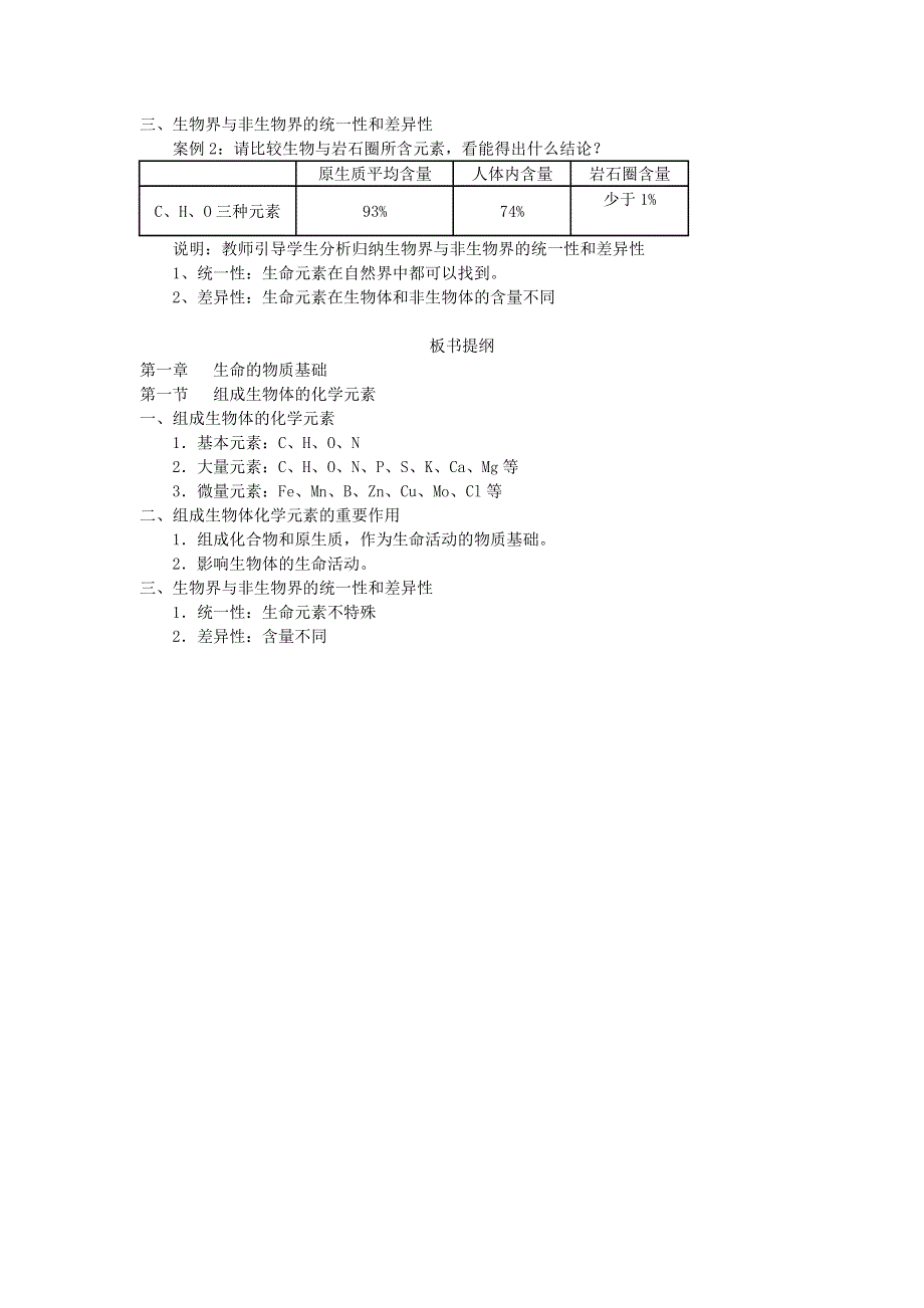 生物：1.1《组成生物体的化学元素》（旧人教第一册）.doc_第3页