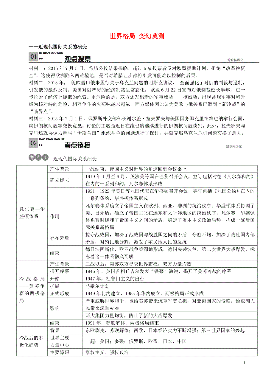 中考历史热点专题复习四九年级世界格局变幻莫测新人教版.doc_第1页