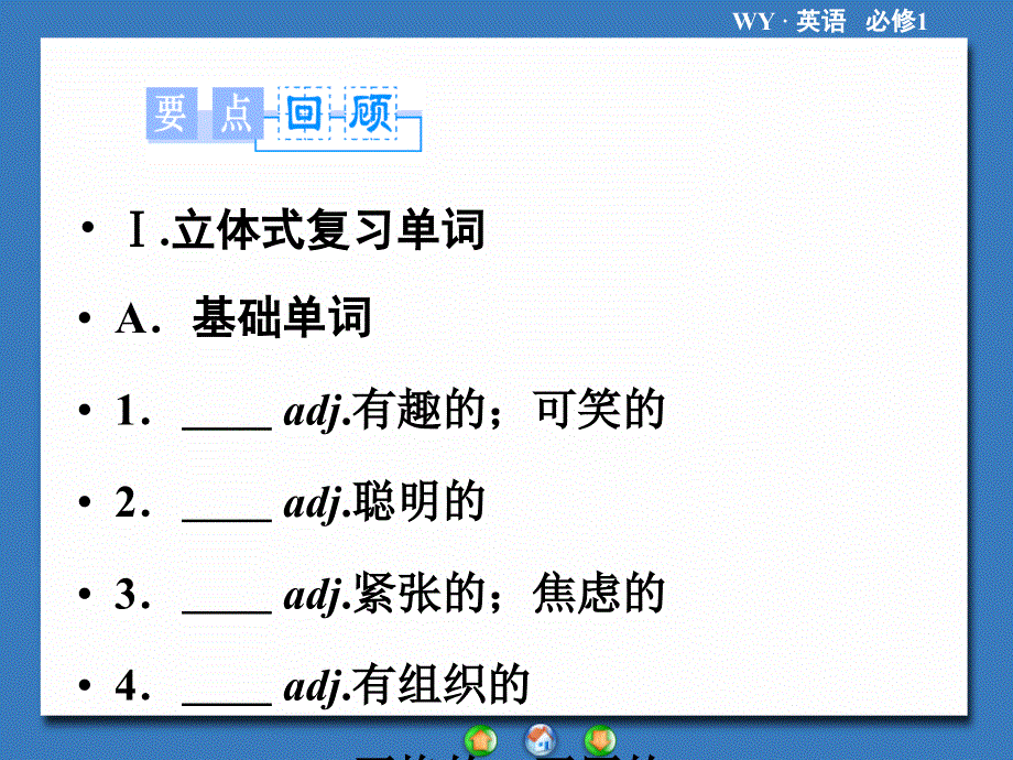 《课堂新坐标同步备课参考》2013-2014学年高中英语外研版必修一教学课件模块归纳提升2.ppt_第2页