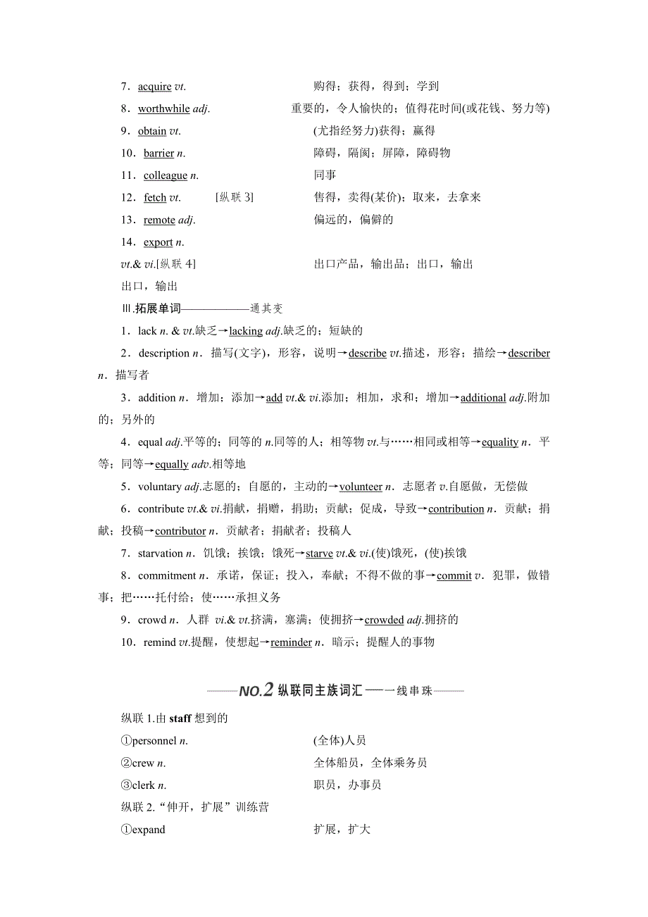 2020版一轮复习英语译林全国版学案：选修6 UNIT 4 HELPING PEOPLE AROUND THE WORLD WORD版含解析.doc_第2页