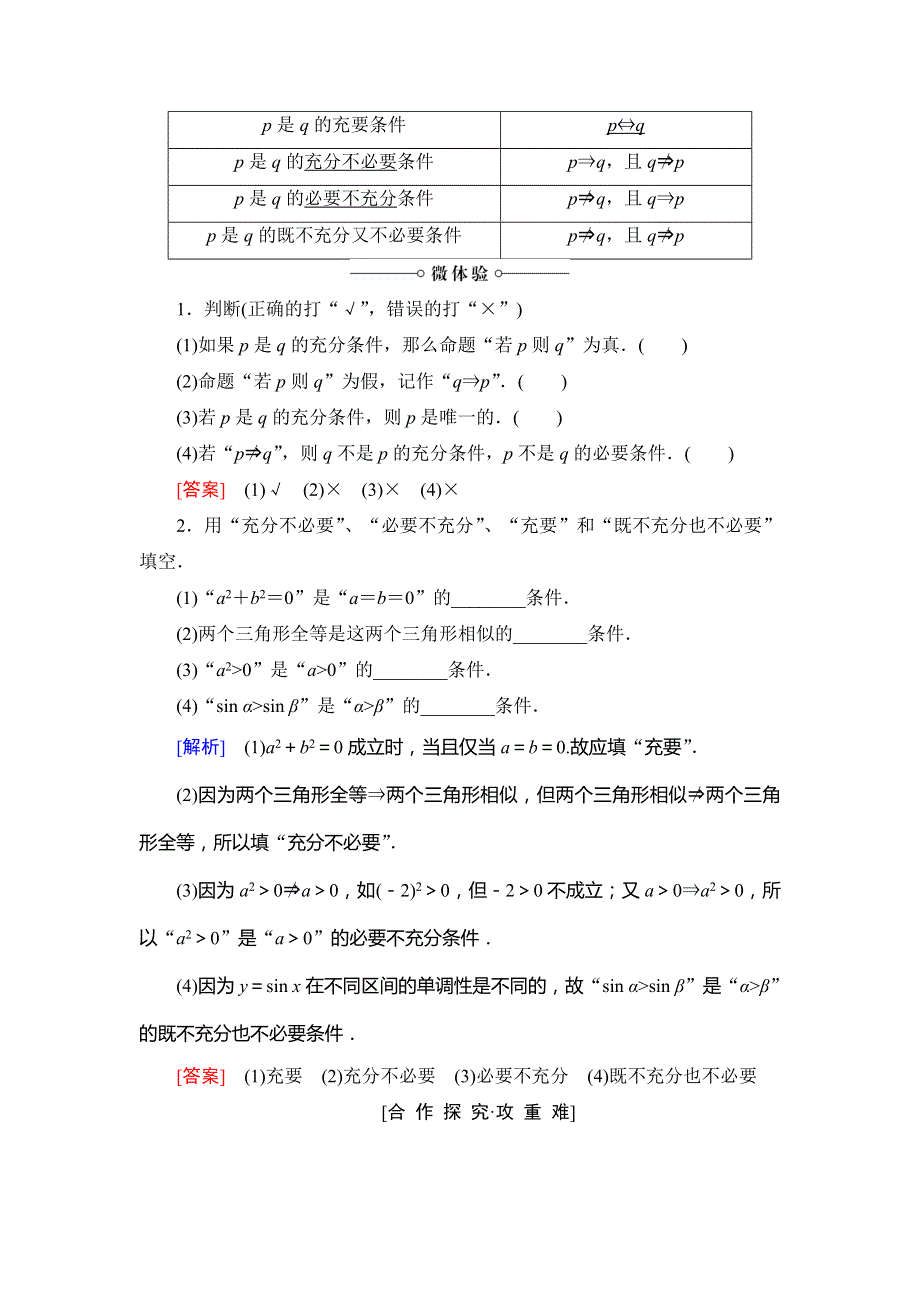 2018-2019学年高中数学苏教版必修四学案：第1章 1-1 1-1-2 充分条件和必要条件 WORD版含答案.doc_第2页