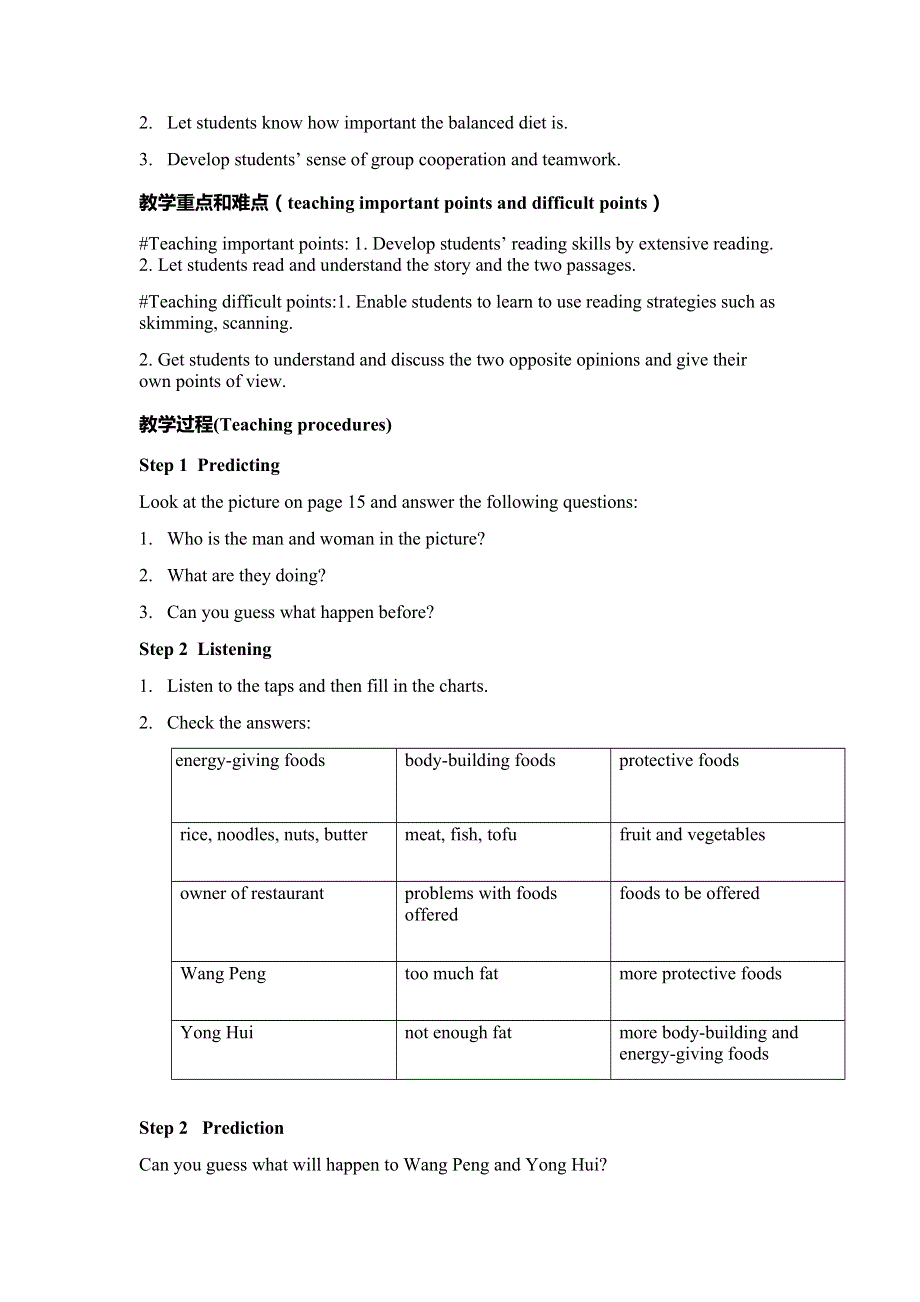 浙江省衢州市仲尼中学高一英语教案：UNIT 2 USING LANGUAGE （新人教版必修3）.doc_第2页