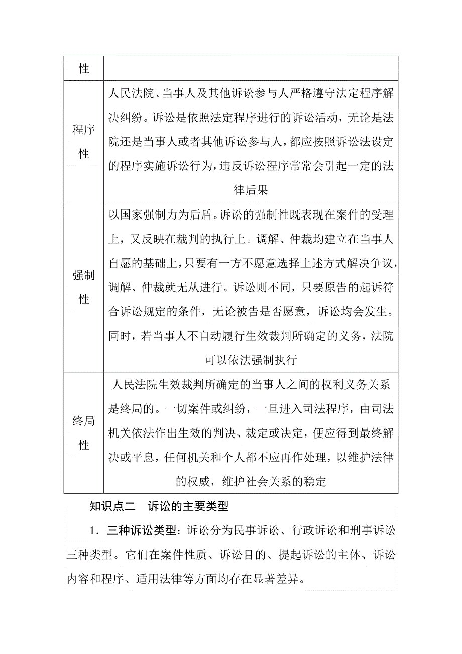 新教材2020-2021学年高中政治部编版选择性必修2学案：9-课时2　解析三大诉讼 WORD版含解析.doc_第3页