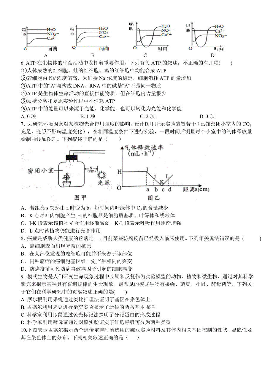 湖南省岳阳县第一中学2019-2020学年高二下学期期中考试生物试题 WORD版含答案.doc_第2页