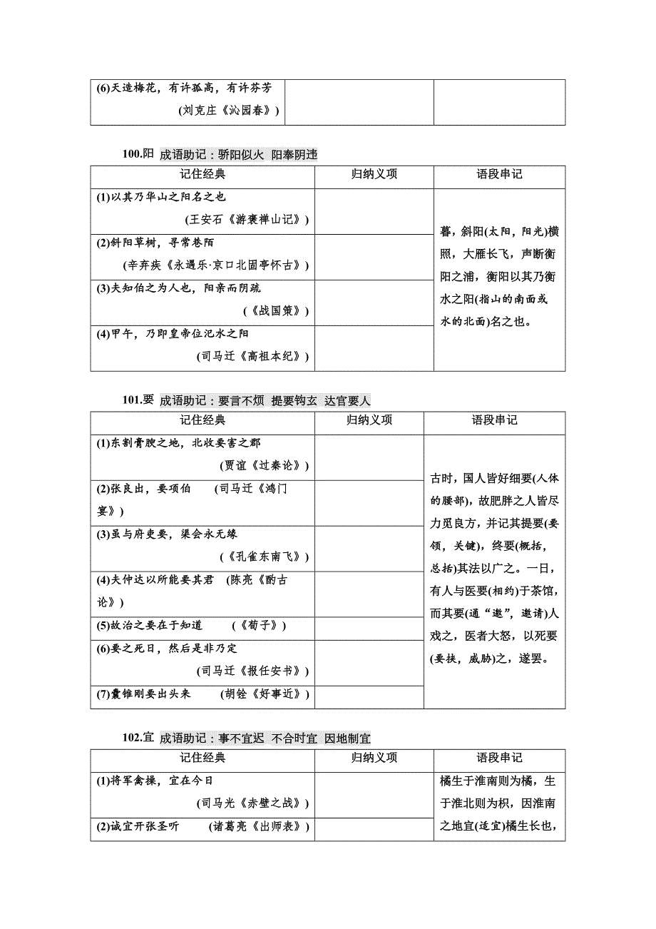 2018-2019学年高中新创新一轮复习语文通用版：特色训练37　120个文言实词归纳串记练（修、徐、许、阳、要、宜） WORD版含答案.doc_第2页