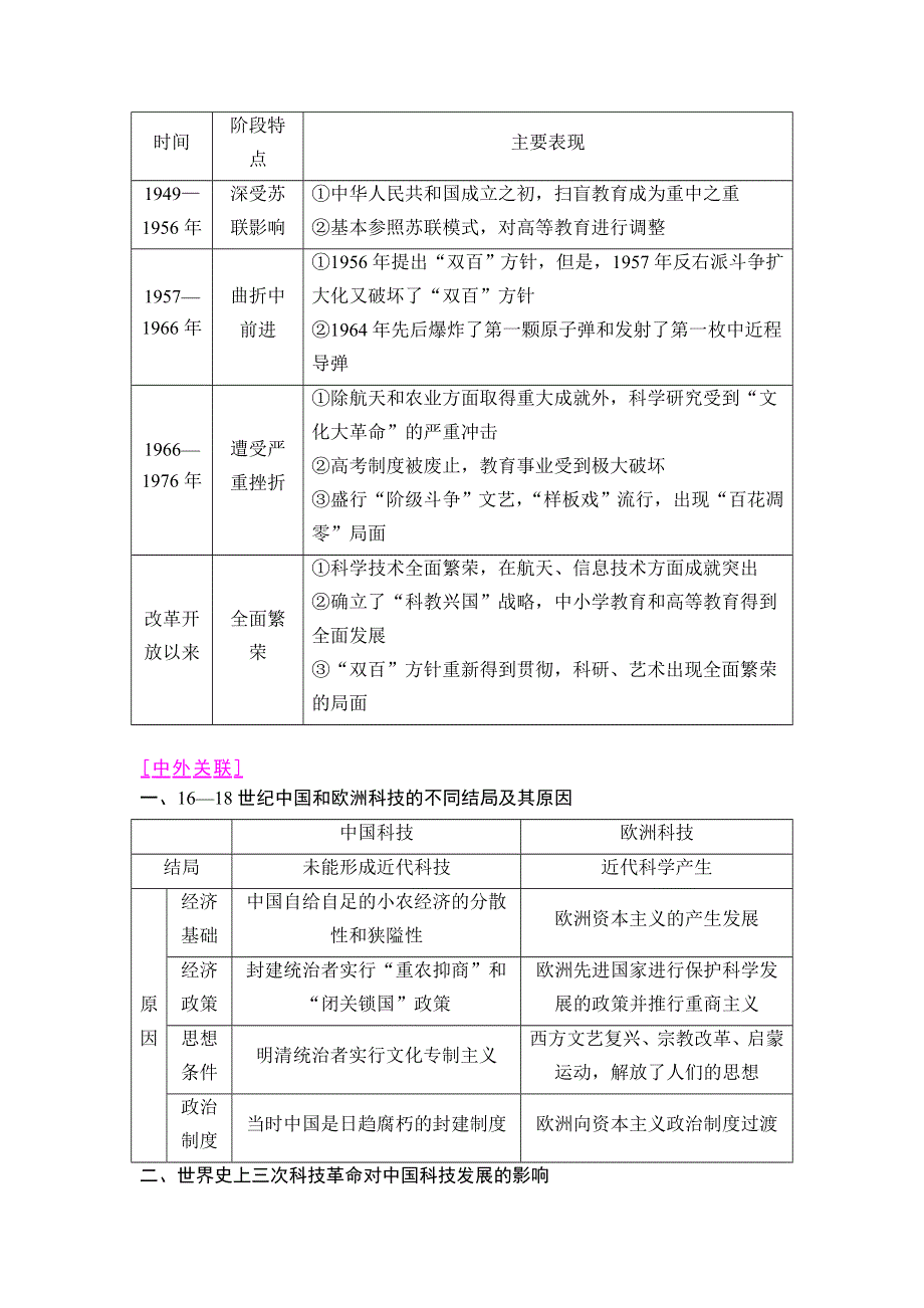 2019版高三历史人教版一轮教师用书：模块三 第14单元 单元高考整合 WORD版含解析.doc_第3页