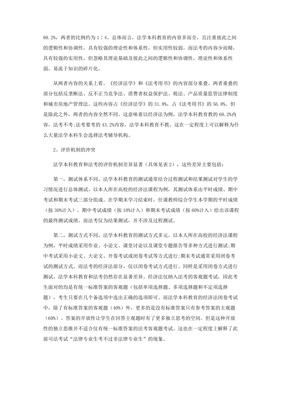 法学本科教育与国家统一法律职业资格考试的冲突及协调.pdf_第2页