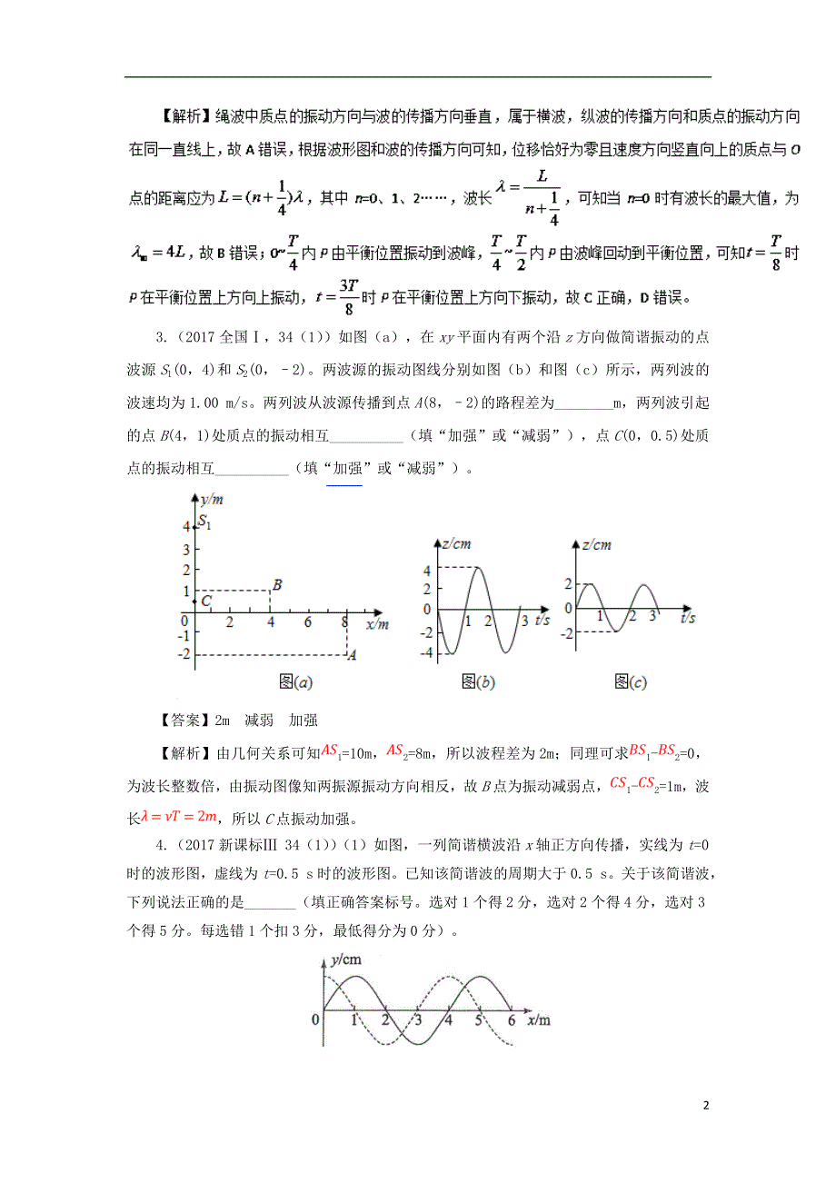 2018年高三物理一轮复习专题机械波汇编.doc_第2页