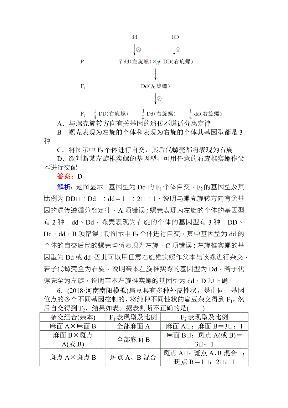 2019版高考生物一轮复习精练题辑：课练 11孟德尔的豌豆杂交实验 WORD版含解析.doc_第3页