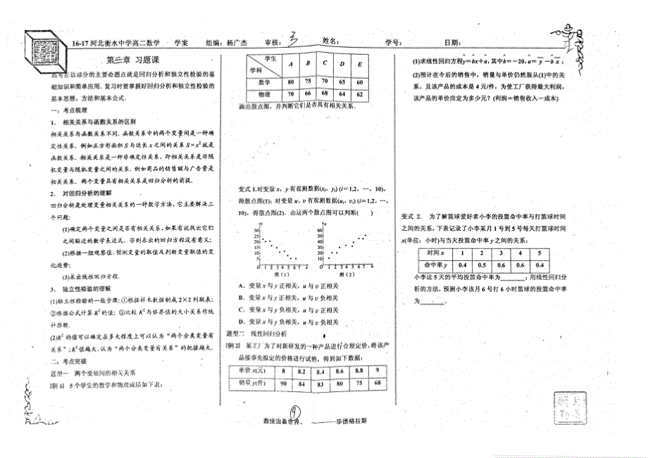 名优专供河北省衡水中学2016_2017学年高二数学第3章习题课学案pdf无答案.pdf_第1页