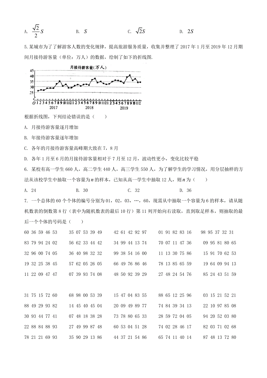 河南省南阳市2020-2021学年高一数学下学期期中试题.doc_第2页