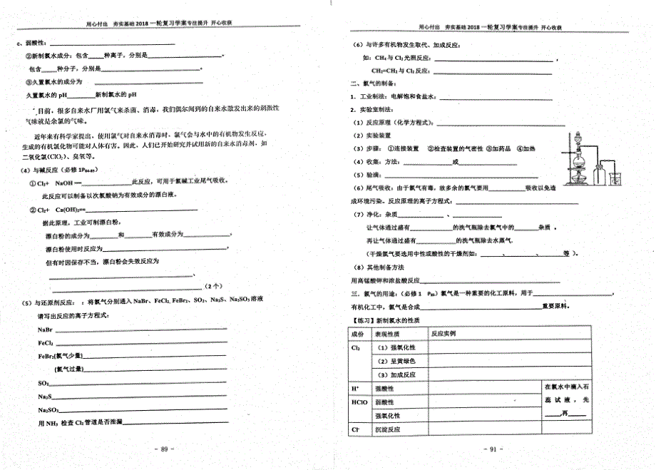 名优专供河北省衡水中学高三化学一轮复习卤族元素第1节氯气学案pdf无答案.pdf_第2页