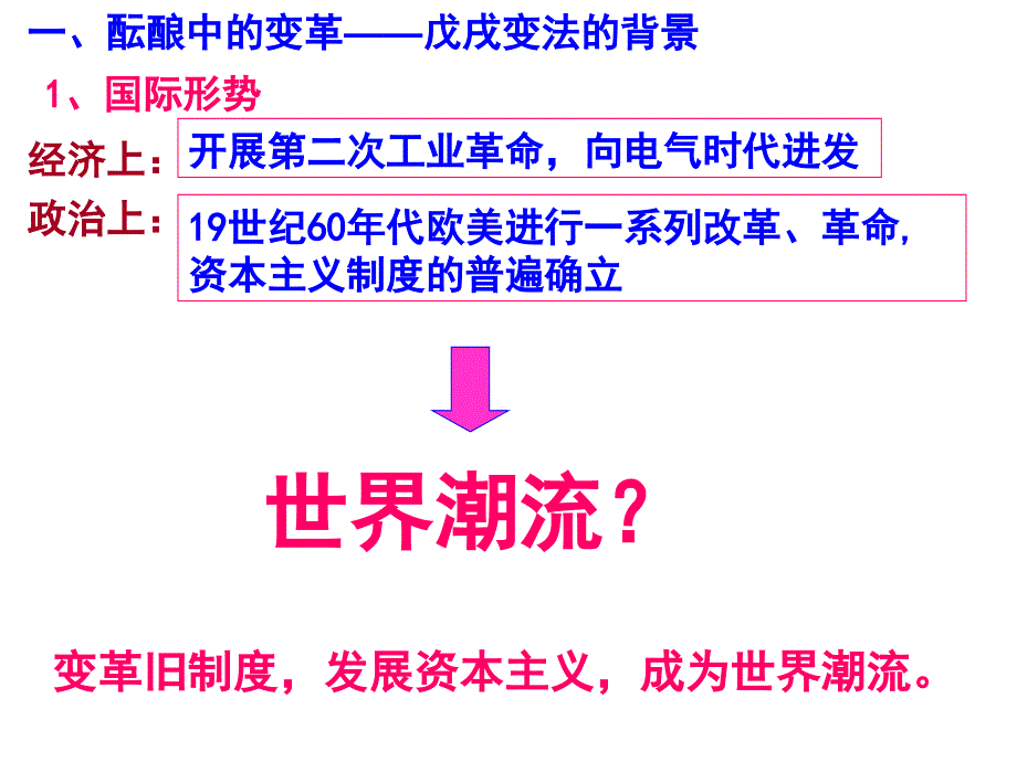 高中历史人民版选修一 历史上重大改革与回眸专题九 戊戌变法(共26张PPT).ppt_第3页