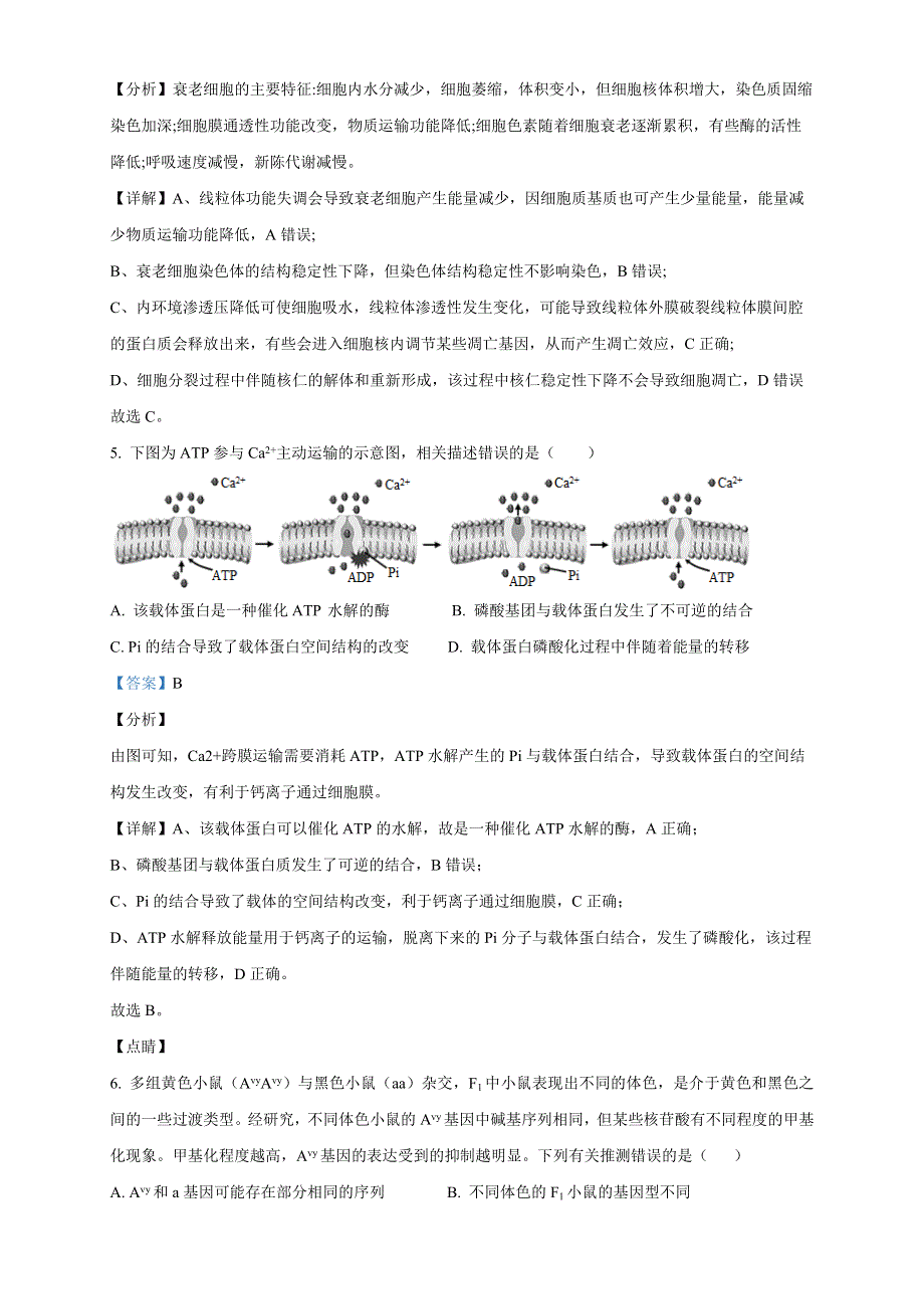 黑龙江省大庆2023-2024高三生物上学期期中考试试题.docx_第3页