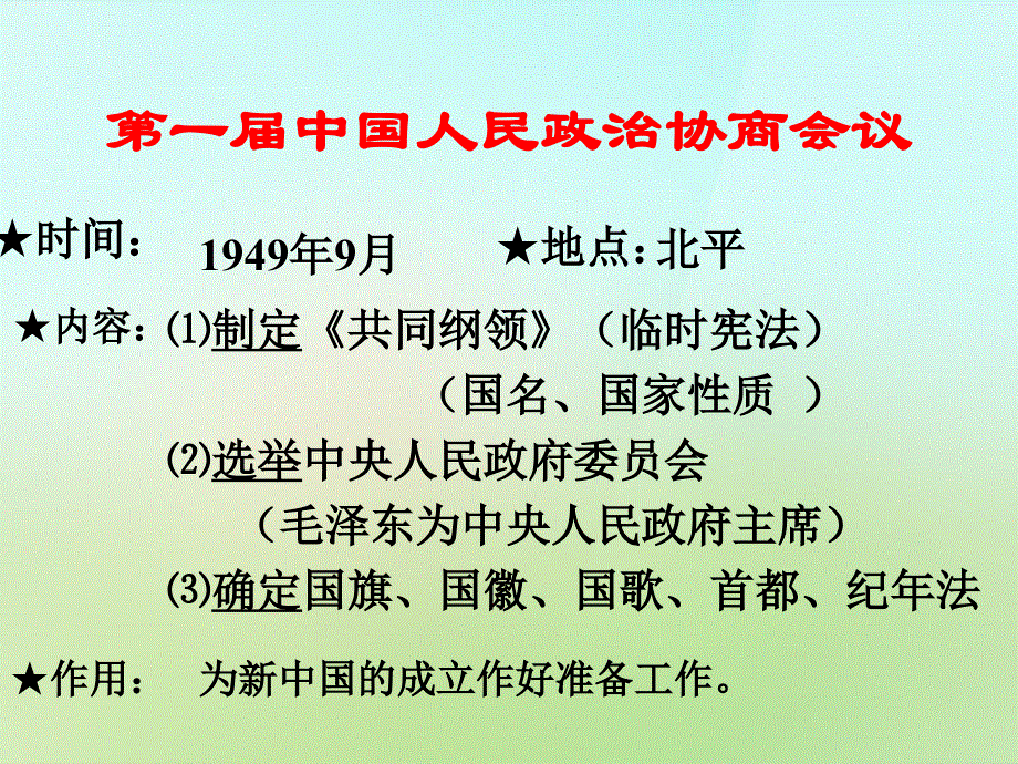 陕西省石泉县池河中学八年级历史下册第一单元复习课件北师大版.ppt_第3页