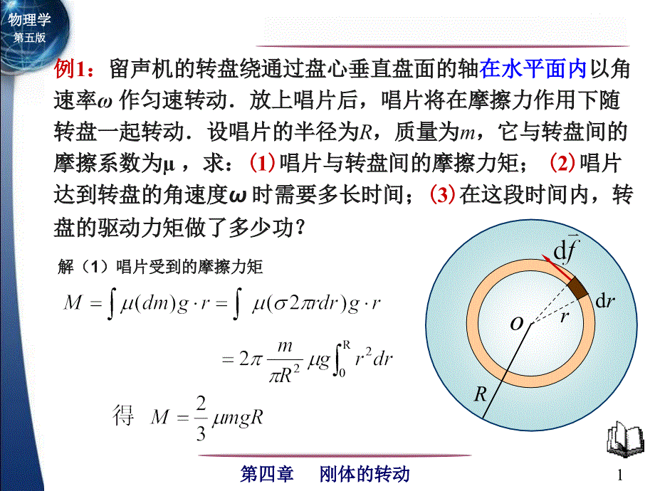 高中物理奥林匹克竞赛专题--刚体角动量-、功能例题(共17张PPT).ppt_第1页