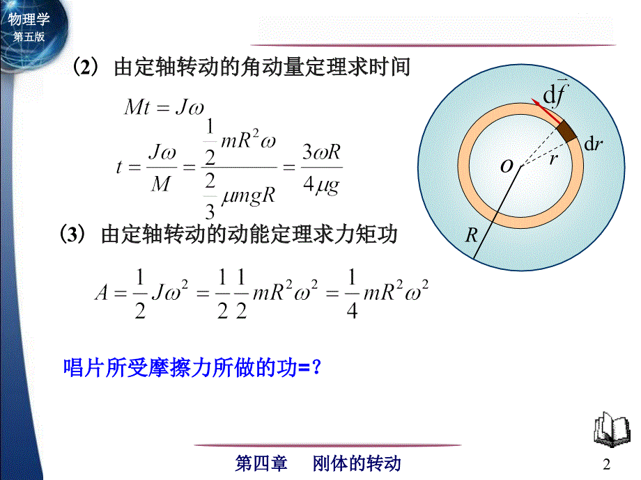 高中物理奥林匹克竞赛专题--刚体角动量-、功能例题(共17张PPT).ppt_第2页