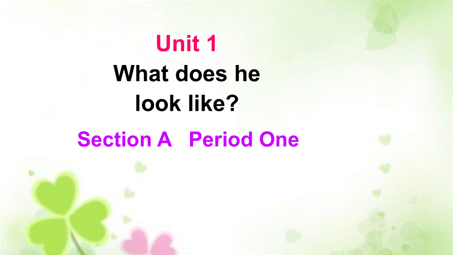 鲁教版五四制七年级英语上 Unit 1 What does he look like Section A (1a-2d) 教学课件.ppt_第2页