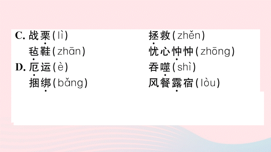 黄冈专版2020春七年级语文下册第六单元21伟大的悲剧习题课件新人教版2020032616.ppt_第3页