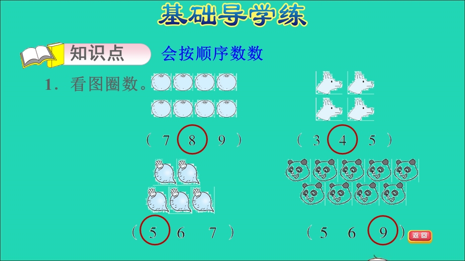 2021一年级数学上册 1 准备课第1课时 数一数习题课件1 新人教版.ppt_第3页