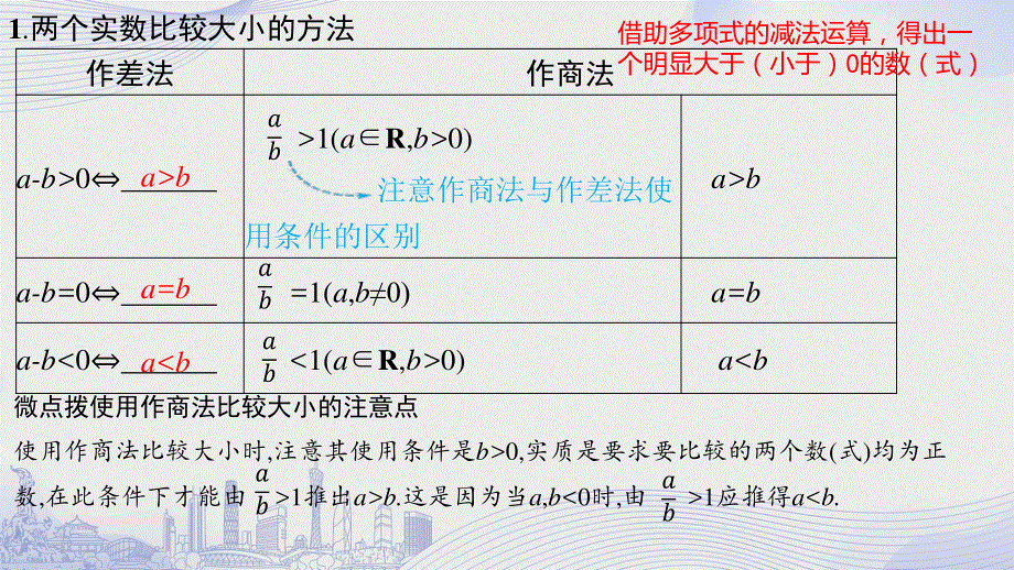 2-1等式性质与不等式性质课件-2023届高三数学一轮复习.pptx_第2页