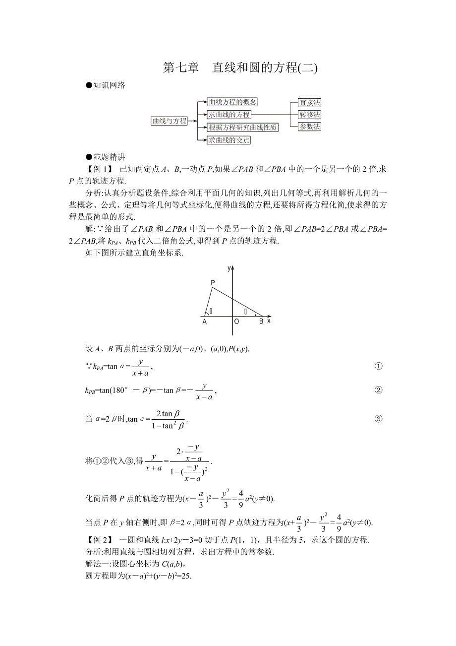 05-06年上学期高二优化训练数学：第七章 直线和圆的方程二 A卷（附答案）.doc_第1页