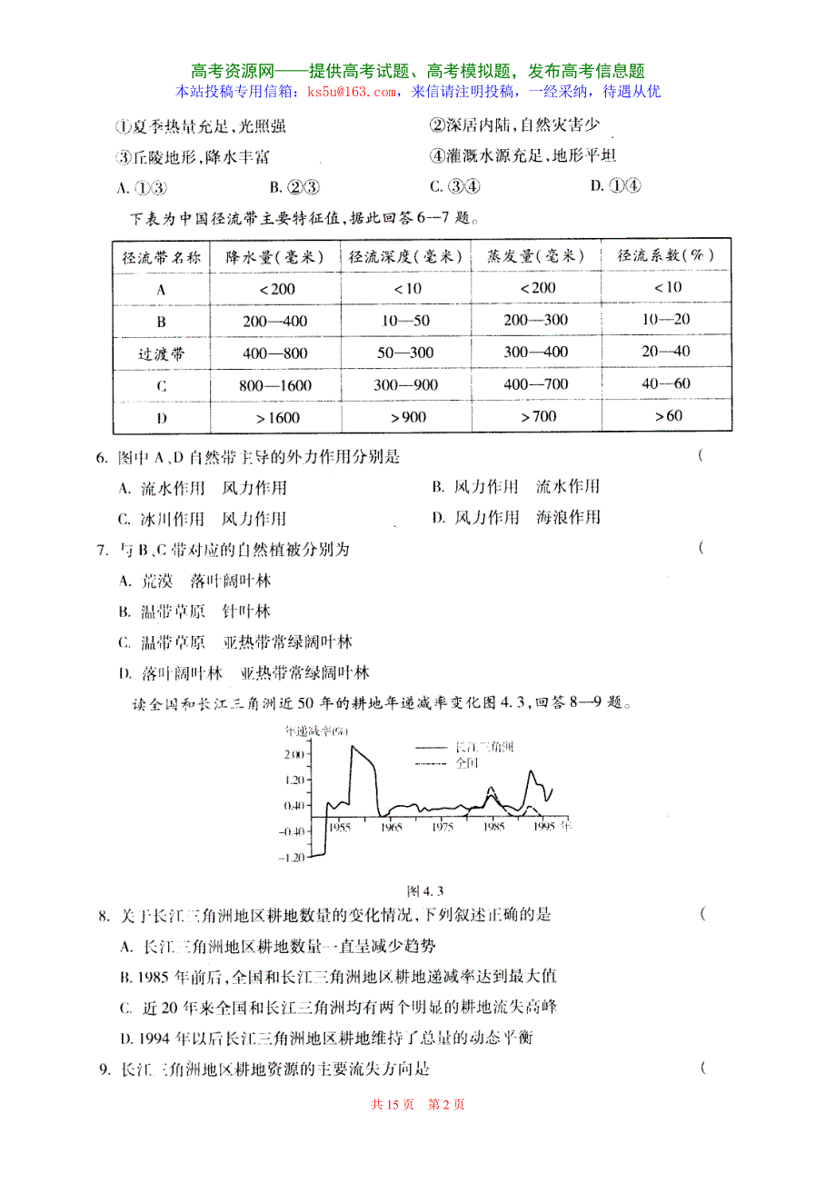 07高考京师命题预猜卷-文综四（附详细答案和评分标准）.doc_第2页