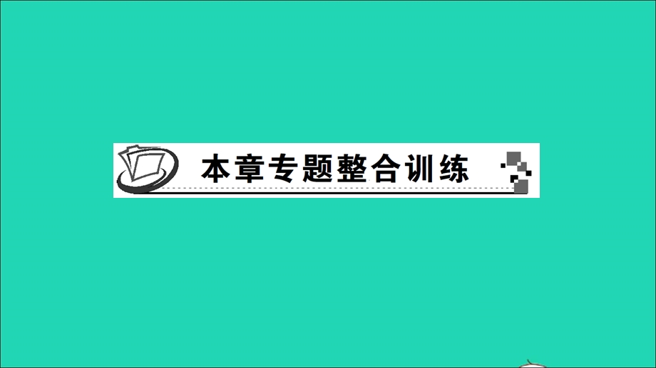 七年级数学下册 第1章 二元一次方程组本章专题整合训练作业课件（新版）湘教版.ppt_第1页