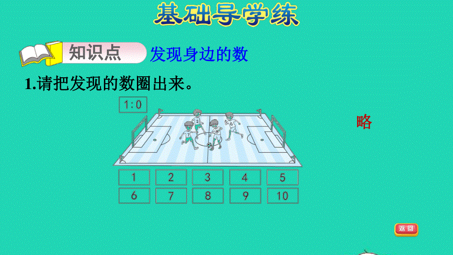 2021一年级数学上册 一 快乐的校园——10以内数的认识 综合与实践 找找周围的数习题课件 青岛版六三制.ppt_第3页