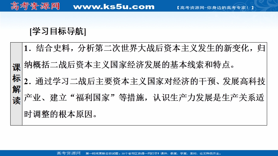 2021-2022同步新教材历史部编版中外历史纲要下课件：第8单元 第19课　资本主义国家的新变化 .ppt_第2页