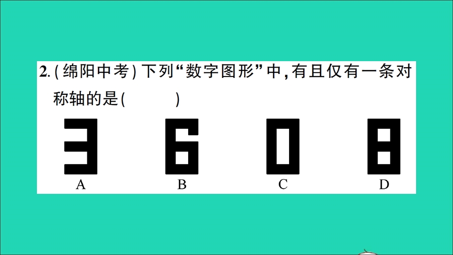 七年级数学下册 第5章 轴对称与旋转本章专题整合训练作业课件（新版）湘教版.ppt_第3页