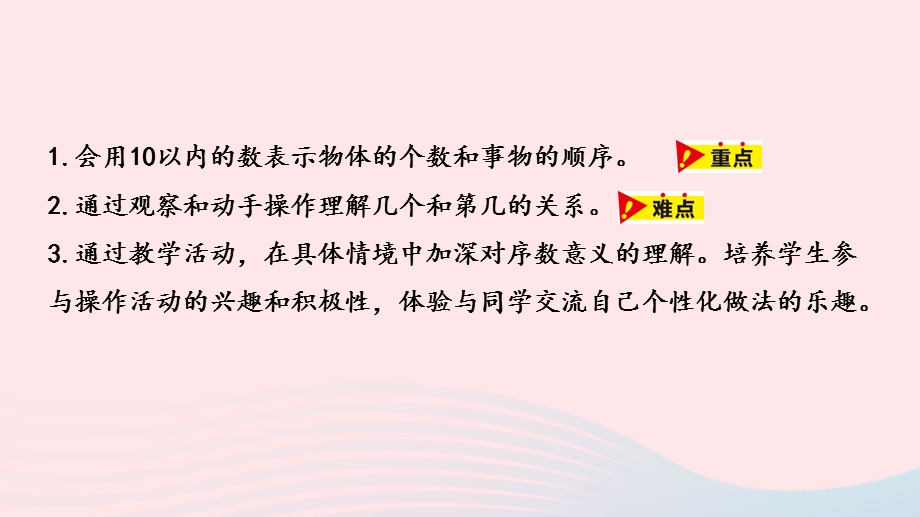 2023一年级数学上册 第2单元 10以内数的认识第8课时 10以内数的顺序和位置教学课件 冀教版.pptx_第2页