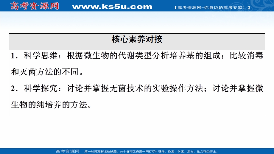 2021-2022同步新教材人教版生物选择性必修3课件：第1章 第2节 第1课时　微生物的基本培养技术 .ppt_第3页