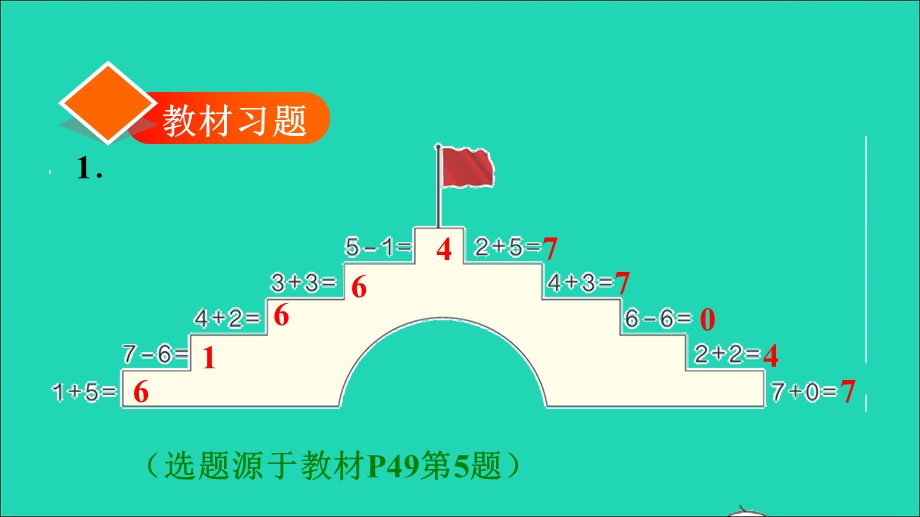 2021一年级数学上册 5 6-10的认识和加减法第5课时 用减法解决问题习题课件 新人教版.ppt_第2页